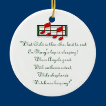 Hymn Ornament "What Child is This?" Christmas ornaments