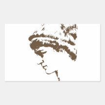 Hypatia Rectangular Sticker