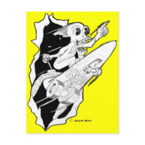 HYPE: Rocket Powered Skateboard postcards by serenitystudios HYPE: Rocket Powered Skateboard postcards