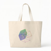 Hyper Cube 2 -- cool science in 4D! Canvas Bags