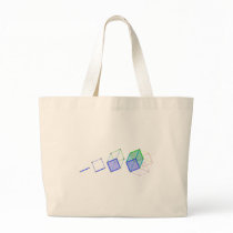 Hyper Cube -- cool science in 4D! Tote Bags