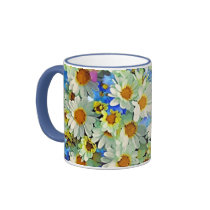 Hyper Daisies mugs by designcreatology Hyper Daisies mugs