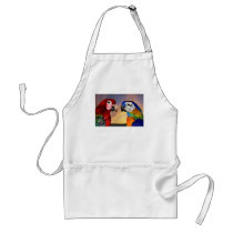 HYPER PARROTS aprons by bulgan_lumini HYPER PARROTS aprons