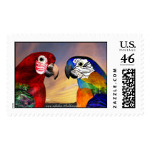 HYPER PARROTS postage by bulgan_lumini HYPER PARROTS postage