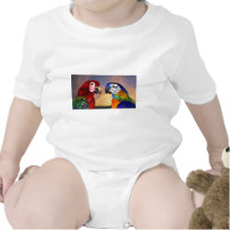 HYPER PARROTS /RED AND BLUE ARA T SHIRT