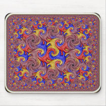 Hyperbolic Dinosaur Tessellation mousepads