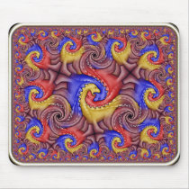 Hyperbolic Dinosaur Tessellation mousepads