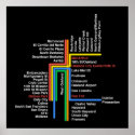 Hyperlinear BART map (black) posters