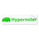 hypermiler bumper sticker