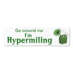 Hypermiling Bumper Sticker I bumper stickers by CleverSays Hypermiling Bumper Sticker I bumper stickers