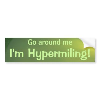 Hypermiling Bumper Sticker II bumpersticker