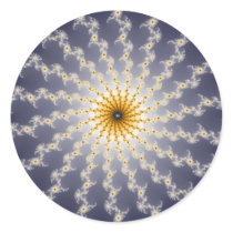 Hyperspace - Fractal Sticker by fractronics Hyperspace - Fractal Sticker