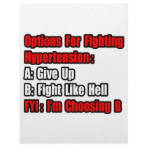Hypertension Fighting Options letterhead by Hypertension_Shirts Hypertension Fighting Options letterhead