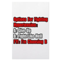 Hypertension Fighting Options stationery by Hypertension_Shirts Hypertension Fighting Options stationery