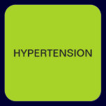 Hypertension Medical Chart Labels stickers