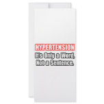Hypertension...Not a Sentence Custom Rack Cards
