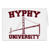 Hyphy University yay area Greeting Cards