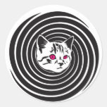 Hypno-Cat Stickers
