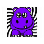 Hypno Hippo Purple Post Cards