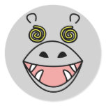 hypnopottamus. round sticker