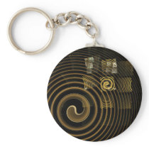 Hypnosis Abstract Art Keychain