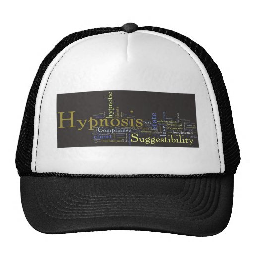 Hypnosis Word Art Dark Mesh Hat