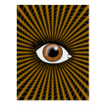 Hypnotic Brown Eye Postcards