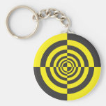 Hypnotic circles keychain