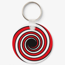 hypnotic spiral keychain