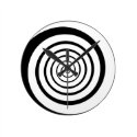 hypnotic spiral round clocks