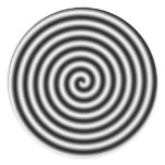 hypnotising round sticker