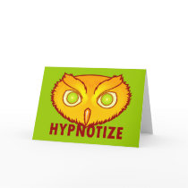 Hypnotize Owl Greeting Card