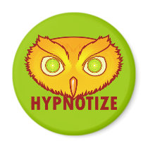 Hypnotize Owl Magnet