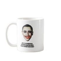 Hypocritial to be in favor of abortion coffee mug