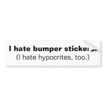 Hypocritical Bumper Sticker bumper stickers by XSarenkaX Hypocritical Bumper Sticker bumper stickers