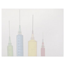 Hypodermic needles customized letterhead