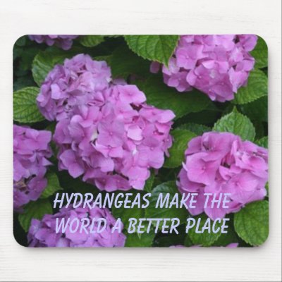 Hyrdrangea Mousepad by cinemerald