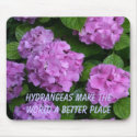 Hyrdrangea Mousepad by cinemerald Hyrdrangea Mousepad