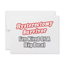 Hysterectomy Survivor...Big Deal Personalized Announcement