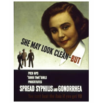 Hysterical anti vd ad from WWII t-shirts by damnquick Hysterical anti vd ad from WWII t-shirts