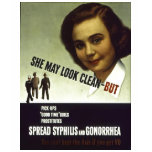 Hysterical anti vd ad from WWII t-shirts