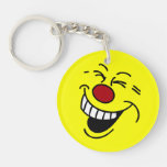 Hysterical Face: This customer wants a refund Round Acrylic Key Chain