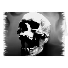 Hysteriskull Laughing Human Skull Greeting Cards