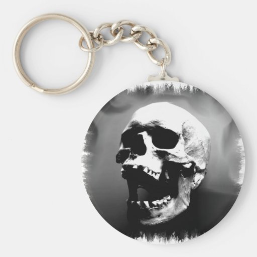 Hysteriskull Laughing Human Skull Keychains
