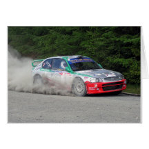 Hyundai Accent WRC Rally Car Greeting Cards