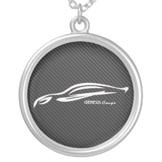 Hyundai GenesisWhite Silhouette w/ Carbon Fiber necklace