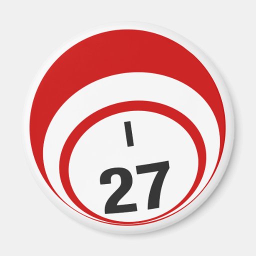 I27 bingo ball fridge Zazzle