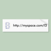 i3 EDM Bumper Sticker bumper stickers