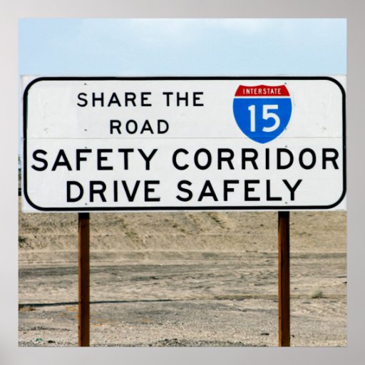 I15 Safety Corridor Poster Zazzle