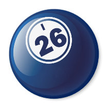 I 26 BINGO BALL MAGNETS
